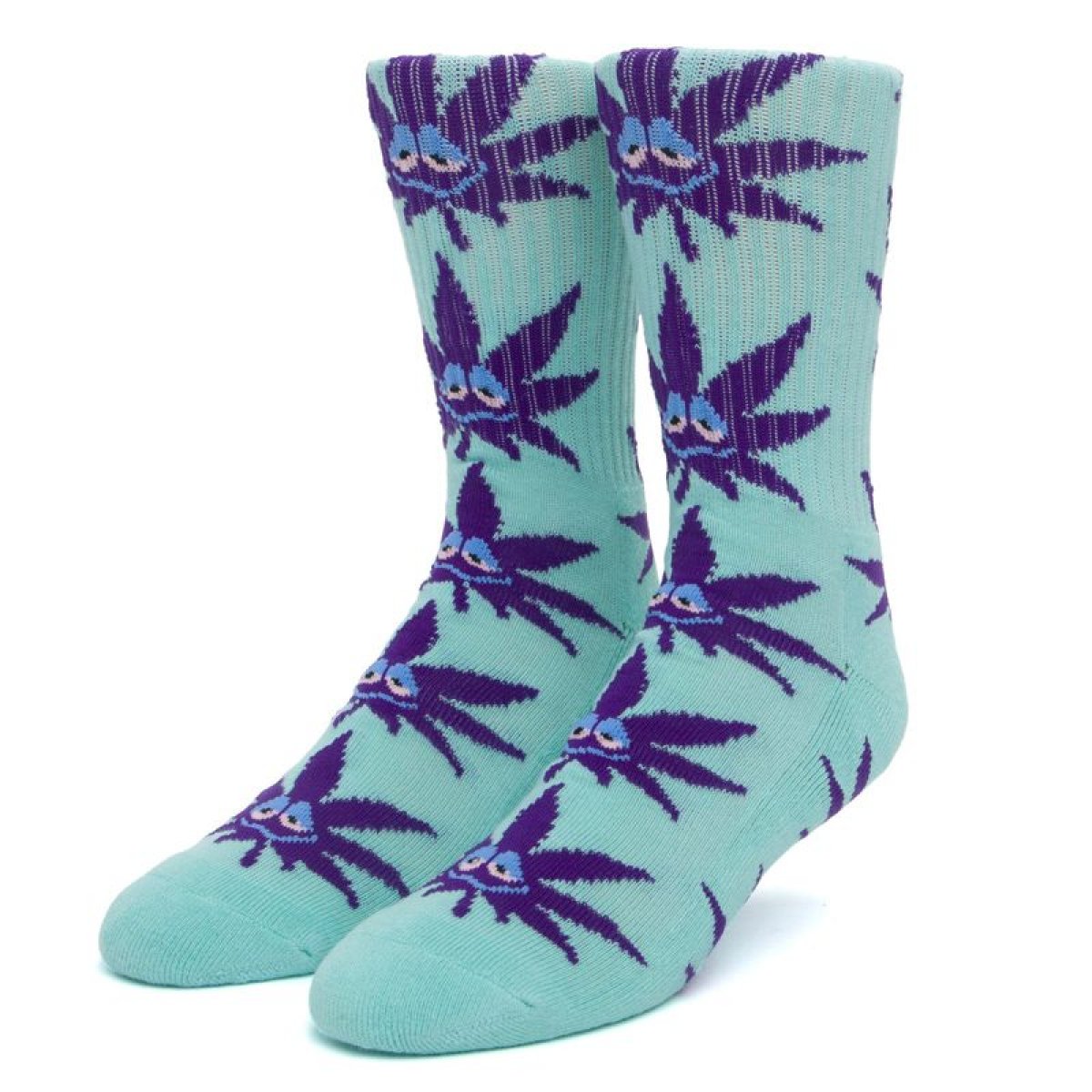 HUF calzini plantlife socks buddy mint HUF