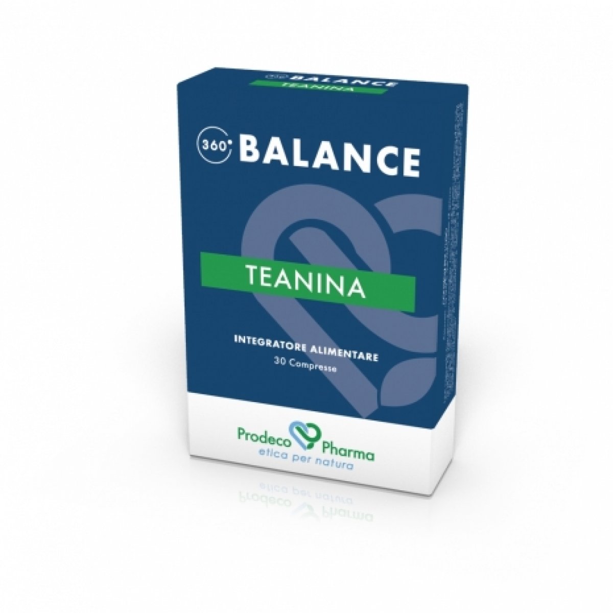 360 BALANCE TEANINA 30 cpr - Prodeco Pharma 360 BALANCE TEANINA è un integratore alimentare a base di Tè verde che favorisce un effetto calmante e contribuisce all’equilibrio di uno stato mentale rilassato e recettivo. 30 compresse
