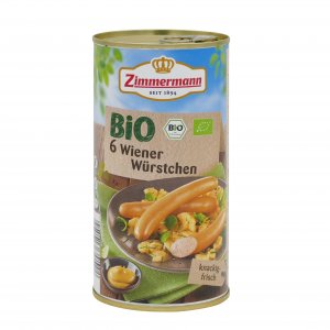 Zimmermann 6 Bio Wiener Würstchen